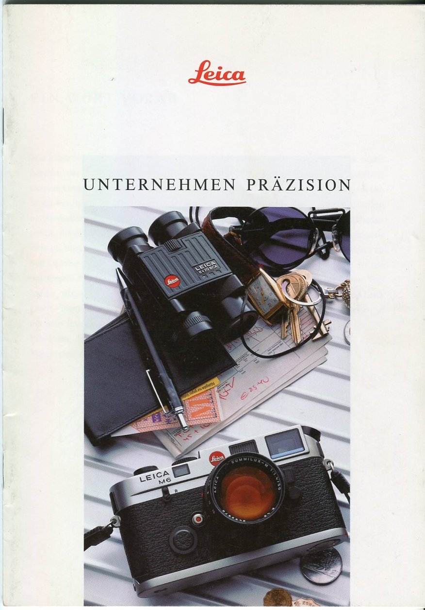 Leica - Unternehmen Präzision/Leica M6“ (Ernst Leitz Wetzlar GmbH